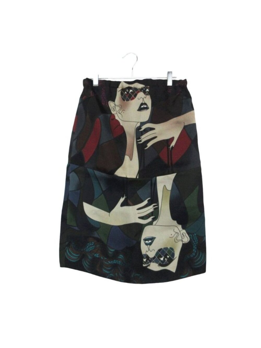 Miu Miu Skirt Archive Liselotte Watkins Art Piece Multicolor
